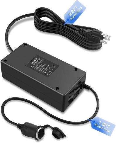 ALITOVE AC to DC Converter 110V to 12V 10A 120W Power Supply Car Cigarette Lighter Adapter to Wall Plug AC to DC Adapter for Car Vacuum Cleaner Inflator Refrigerator Cooler and Other Car Devices in Saudi Arabia