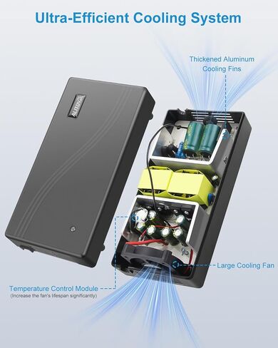 ALITOVE AC to DC Converter 110V to 12V 10A 120W Power Supply Car Cigarette Lighter Adapter to Wall Plug AC to DC Adapter for Car Vacuum Cleaner Inflator Refrigerator Cooler and Other Car Devices in Saudi Arabia