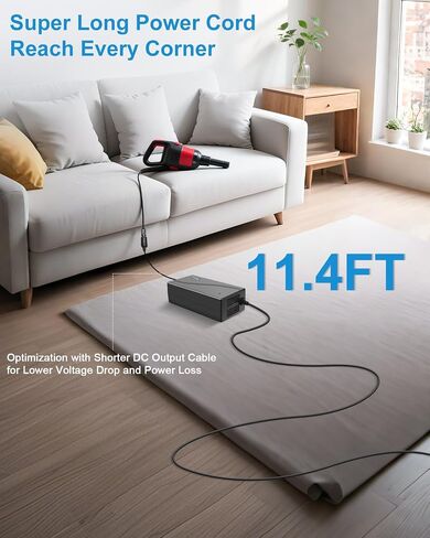 ALITOVE AC to DC Converter 110V to 12V 10A 120W Power Supply Car Cigarette Lighter Adapter to Wall Plug AC to DC Adapter for Car Vacuum Cleaner Inflator Refrigerator Cooler and Other Car Devices in Saudi Arabia