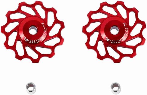 2pcs دليل بكرة السيراميك لركوب خارج - ركوب الطريق | CNC الألومنيوم سبيكة وأكسدة - إثبات | محامل الكرة الملساء | يناسب 7/8/9/0 سرعات derailleurs in Kuwait