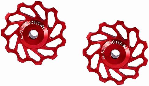 2pcs دليل بكرة السيراميك لركوب خارج - ركوب الطريق | CNC الألومنيوم سبيكة وأكسدة - إثبات | محامل الكرة الملساء | يناسب 7/8/9/0 سرعات derailleurs in Kuwait