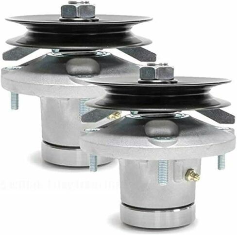 #US 2 Spindles Pulley Assembly Set 38" Deck AM108925 170 175 Hydro LX176 in Saudi Arabia