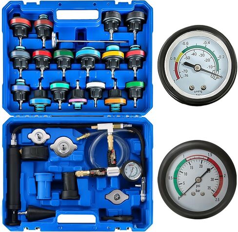 ATPEAM 28 قطعة جهاز اختبار ضغط المبرد العالمي | مجموعة اختبار ضغط سائل التبريد مجموعة نظام التبريد من نوع الفراغ لنظام التبريد مجموعة إعادة تعبئة فراغ سائل التبريد أداة إعادة تعبئة سائل التبريد in Kuwait