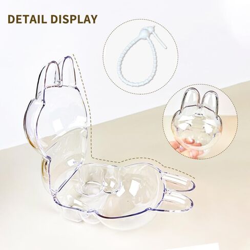 Protective Case for LABUBU, Display Case for LABUBU, Standing, Portable Anti-Scratch and Dustproof Polycarbonate Material in Saudi Arabia