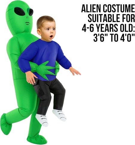 Morph Alien Costume Kids (4-6ERS) ، أزياء أجنبية قابلة للنفخ للأولاد ، أزياء عيد الهالوين الأولاد ، أزياء عيد الهالوين للأطفال in Saudi Arabia