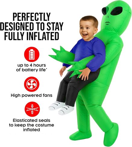 Morph Alien Costume Kids (4-6ERS) ، أزياء أجنبية قابلة للنفخ للأولاد ، أزياء عيد الهالوين الأولاد ، أزياء عيد الهالوين للأطفال in Saudi Arabia