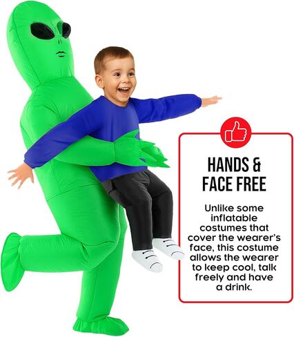 Morph Alien Costume Kids (4-6ERS) ، أزياء أجنبية قابلة للنفخ للأولاد ، أزياء عيد الهالوين الأولاد ، أزياء عيد الهالوين للأطفال in Saudi Arabia