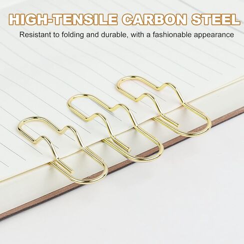 24 PCS Metal Pen Clip for Noteboor ، حاملي مقطع الورق في الذهب للحصول على دفاتر الملاحظات ، مقطع متين على حامل المجلات والمخططين والمكتب ومقاطع قلم رصاص للطلاب والمعلمين in Kuwait