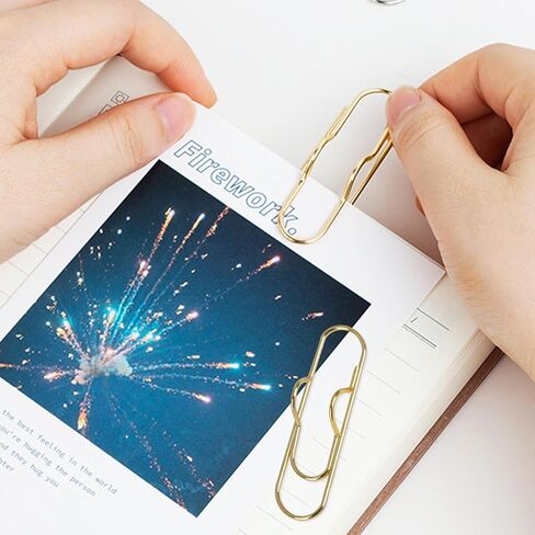 24 PCS Metal Pen Clip for Noteboor ، حاملي مقطع الورق في الذهب للحصول على دفاتر الملاحظات ، مقطع متين على حامل المجلات والمخططين والمكتب ومقاطع قلم رصاص للطلاب والمعلمين in Kuwait