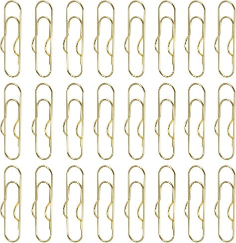 24 PCS Metal Pen Clip for Noteboor ، حاملي مقطع الورق في الذهب للحصول على دفاتر الملاحظات ، مقطع متين على حامل المجلات والمخططين والمكتب ومقاطع قلم رصاص للطلاب والمعلمين in Kuwait