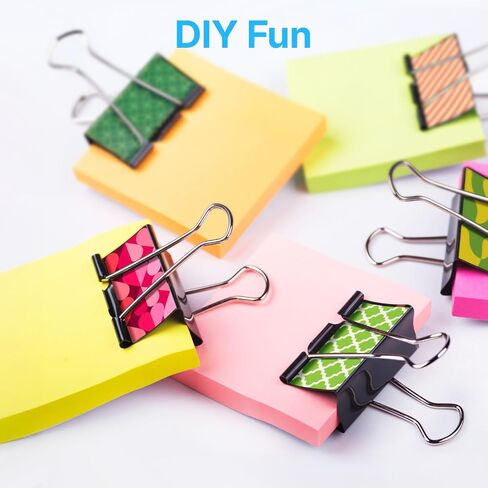 OWLKELA 1.6 Inch (50 Pack) Large Binder Clips, Black Paper Clamps for Office, School, and Home Supplies in Kuwait