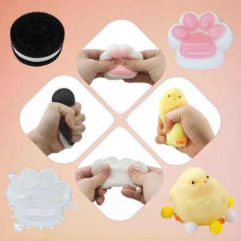 Taba squishy paw ، دجاج يدويًا يدويًا تابا سحق حزمة كبيرة ، ألعاب فوفو كبيرة فوفو لا يوجد زعزعة كتكوت mochi super in Saudi Arabia