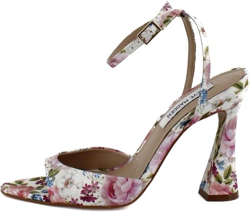 Steve Madden Women's Beki Heeled Sandal, Bone Leather, 6.5 in Saudi Arabia