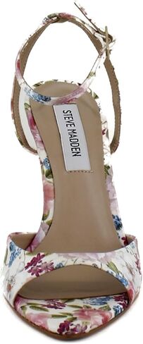 Steve Madden Women's Beki Heeled Sandal, Bone Leather, 6.5 in Saudi Arabia