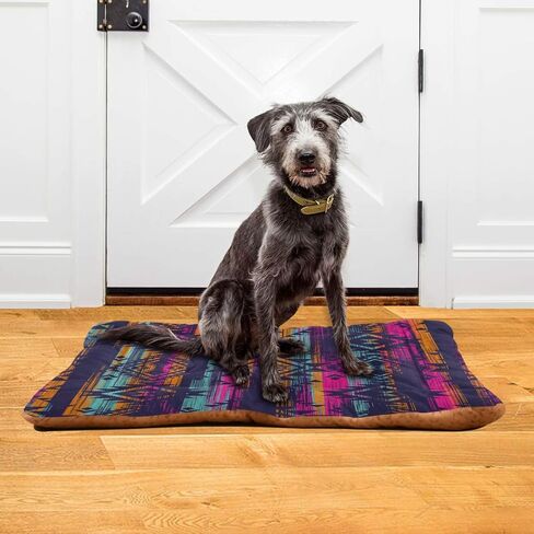 Military Texture Camo Dog Bed Cat Bed, Rectangle Comfortable Pet Bed, Ultra Soft Calming Dog Bed for Small Medium Large Dogs, 36x24in in Saudi Arabia