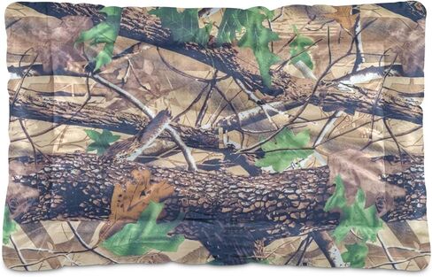 Military Texture Camo Dog Bed Cat Bed, Rectangle Comfortable Pet Bed, Ultra Soft Calming Dog Bed for Small Medium Large Dogs, 36x24in in Saudi Arabia