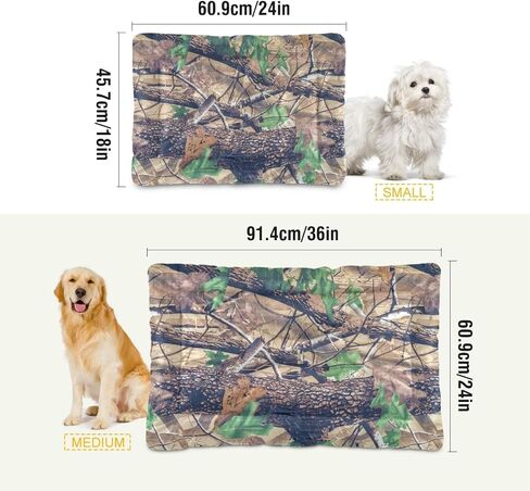 Military Texture Camo Dog Bed Cat Bed, Rectangle Comfortable Pet Bed, Ultra Soft Calming Dog Bed for Small Medium Large Dogs, 36x24in in Saudi Arabia