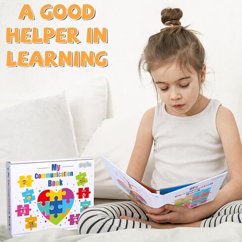 GISGFIM Visual Communication Book 240 Picture Cards 8 Tabs 3 Ring Binder Dividers Communication Communication Autism Language Materials Material in Saudi Arabia