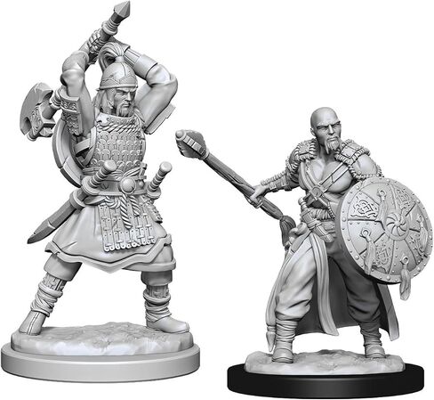 Wizkids Dungeons & Dragons D & D Nolzur Miniatures الرائعة - الذكور البربرية البشرية (6 وحدات) in Saudi Arabia