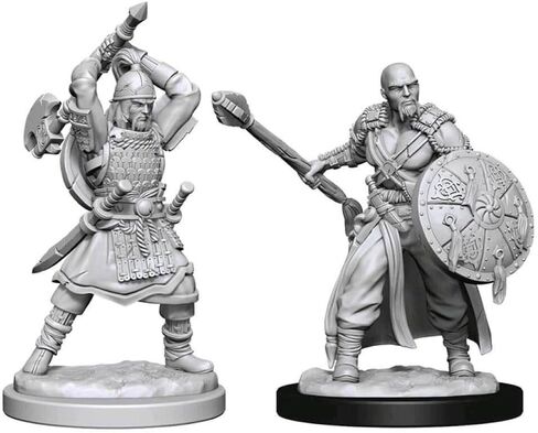 Wizkids Dungeons & Dragons D & D Nolzur Miniatures الرائعة - الذكور البربرية البشرية (6 وحدات) in Saudi Arabia