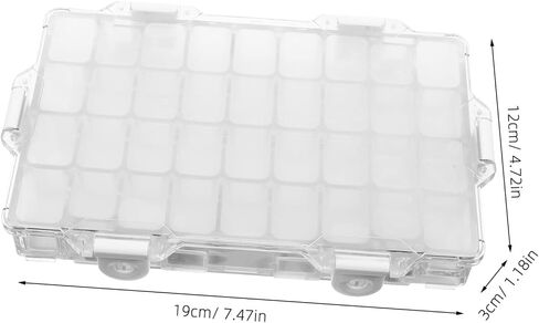 Artibetter 36Grid Painting Color Mixing Box with Lid Portable Watercolor Palette for Control for Oil Gouache and Paints Durable Art Pigment Case for Artists in Saudi Arabia