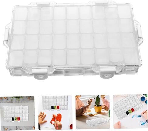 Artibetter 36Grid Painting Color Mixing Box with Lid Portable Watercolor Palette for Control for Oil Gouache and Paints Durable Art Pigment Case for Artists in Saudi Arabia