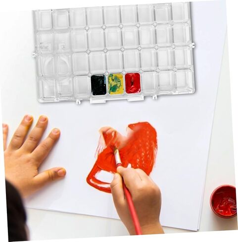 Artibetter 36Grid Painting Color Mixing Box with Lid Portable Watercolor Palette for Control for Oil Gouache and Paints Durable Art Pigment Case for Artists in Saudi Arabia