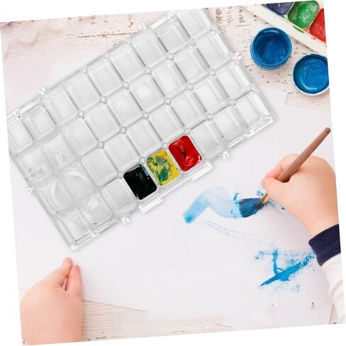 Artibetter 36Grid Painting Color Mixing Box with Lid Portable Watercolor Palette for Control for Oil Gouache and Paints Durable Art Pigment Case for Artists in Saudi Arabia