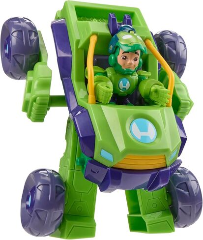 IRON MAN AND HIS AWESOME FRIENDS Marvel 2-in-1 Mech Suit & Vehicle, Action Figure & Toy Vehicle Set, 3-Inch-Scale Super Hero Toys, Ages 3+ in Saudi Arabia