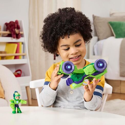 IRON MAN AND HIS AWESOME FRIENDS Marvel 2-in-1 Mech Suit & Vehicle, Action Figure & Toy Vehicle Set, 3-Inch-Scale Super Hero Toys, Ages 3+ in Saudi Arabia
