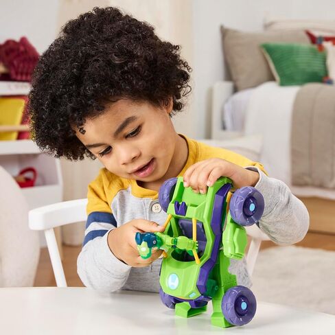 IRON MAN AND HIS AWESOME FRIENDS Marvel 2-in-1 Mech Suit & Vehicle, Action Figure & Toy Vehicle Set, 3-Inch-Scale Super Hero Toys, Ages 3+ in Saudi Arabia