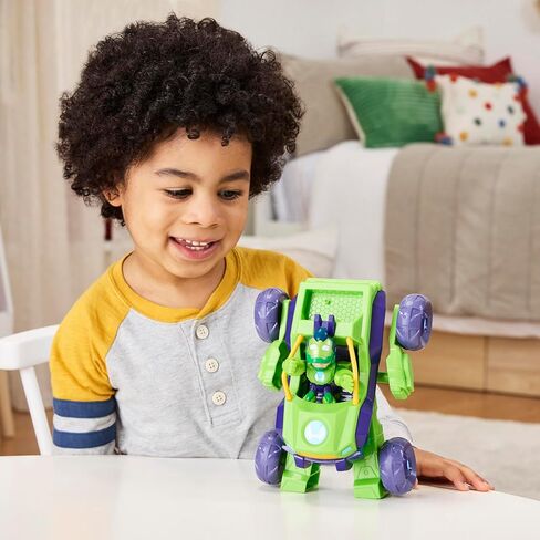 IRON MAN AND HIS AWESOME FRIENDS Marvel 2-in-1 Mech Suit & Vehicle, Action Figure & Toy Vehicle Set, 3-Inch-Scale Super Hero Toys, Ages 3+ in Saudi Arabia
