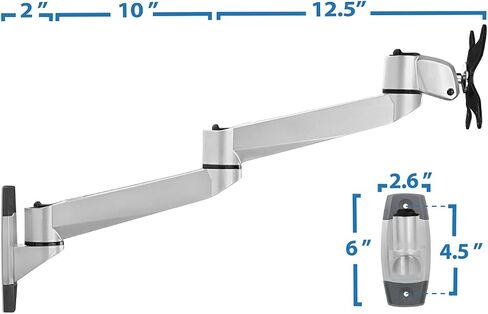 جبل! Mi-33114 واحد مفصلي ، حركة كاملة ، إمالة ، جدار جدار لمدة 13 و 17 و 19 و 20 و 22 و 23 و 24 و 27 و 30 بوصة ، سامسونج ، سوني ، أسوس ، ديل ، LG ، شارب ، شارة ، LED ، LED ، LCD ، شاشات مراقبة الكمبيوتر ، Vesa 75x75 و 100x100 in Saudi Arabia