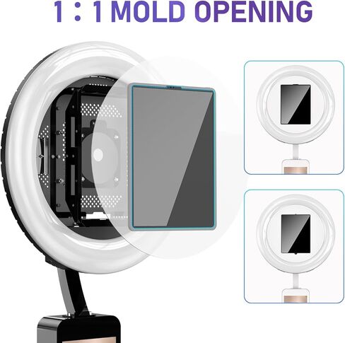 كشك الصور المتجول متوافق مع Ipad 10.9in 10.2in، ضوء حلقة كشك الصور المحمول لجهاز Ipad Photobooth مع تطبيق برمجي in Kuwait