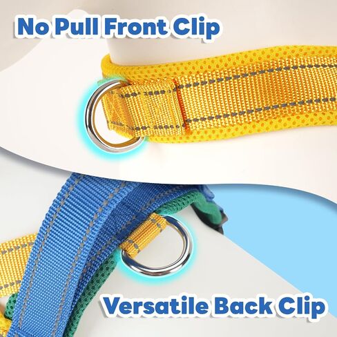 Sage Green Dog Harness Small Sized Dogs Cute Soft No-Pull No-Escape Front Clip Dog Harness with Handle for Girl – Adjustable Reflective Padded Vest Quick-Release Buckle, S in Saudi Arabia