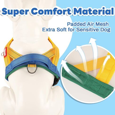 Sage Green Dog Harness Small Sized Dogs Cute Soft No-Pull No-Escape Front Clip Dog Harness with Handle for Girl – Adjustable Reflective Padded Vest Quick-Release Buckle, S in Saudi Arabia
