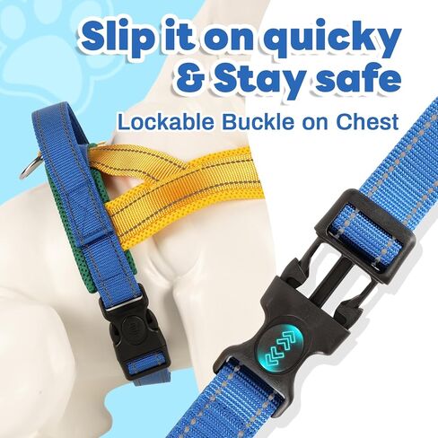 Sage Green Dog Harness Small Sized Dogs Cute Soft No-Pull No-Escape Front Clip Dog Harness with Handle for Girl – Adjustable Reflective Padded Vest Quick-Release Buckle, S in Saudi Arabia