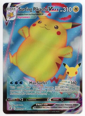 Surfing Pikachu VMAX - 009/025 - Ultra Rare in Saudi Arabia