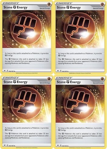 Pokemon 4 Card Lot - Stone Energy 164/185 - Sun Moon Vivid Voltage in Saudi Arabia