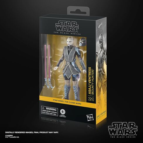 STAR WARS The Black Series Asajj Ventress (Bounty Hunter), The Clone Wars Premium Collectible 6 Inch Action Figure in Saudi Arabia