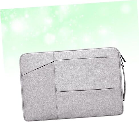 Angoily Laptop Tote Bag Business Briefcase for Travel Notebook Handbag Shock Absorption Grey Color for Outdoor Use in Saudi Arabia