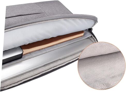 Angoily Laptop Tote Bag Business Briefcase for Travel Notebook Handbag Shock Absorption Grey Color for Outdoor Use in Saudi Arabia