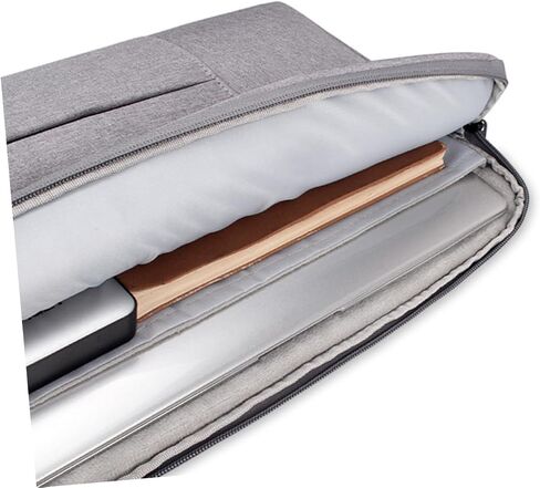 Angoily Laptop Tote Bag Business Briefcase for Travel Notebook Handbag Shock Absorption Grey Color for Outdoor Use in Saudi Arabia