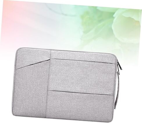 Angoily Laptop Tote Bag Business Briefcase for Travel Notebook Handbag Shock Absorption Grey Color for Outdoor Use in Saudi Arabia