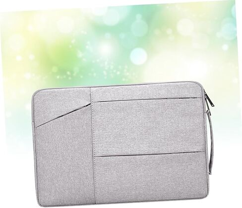 Angoily Laptop Tote Bag Business Briefcase for Travel Notebook Handbag Shock Absorption Grey Color for Outdoor Use in Saudi Arabia
