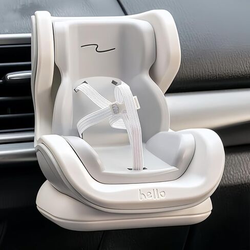 مقعد سيارة Dolls مع مقطع تنفيس هواء ، حامل مقعد سيارة مغناطيسي ، أريكة شخصية عالمية 17 سم مع حزام أمان مرن لسيارات AC فتحات التهوية وعرض سطح المكتب in Kuwait