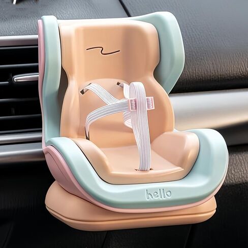 Dolls car seat with Air Vent Clip, Magnetic Doll Car Seat Holder, Universal 17cm Action Figure Sofa with Elastic Safety Belt for Automotive AC Vents & Desktop Display in Saudi Arabia