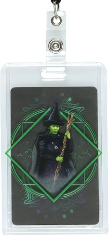 Wicked Retractable Reel Lanyard Hard Plastic ID Badge Holder Elphaba Witch Hat Keychain in Saudi Arabia