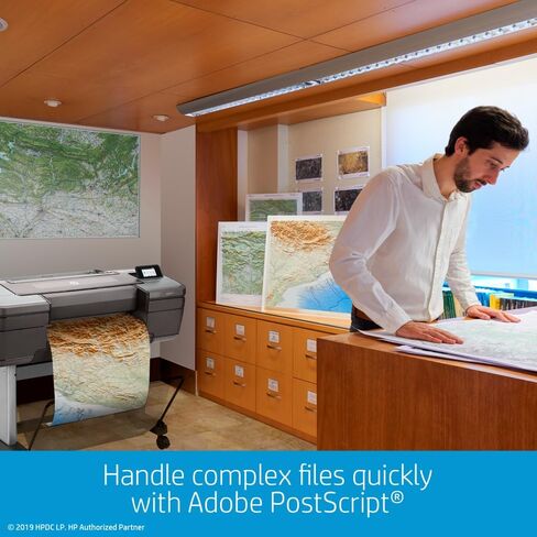 HP DesignJet Z6 Large Format PostScript Printer - 24 "، مع ميزات الأمان المتقدمة (T8W15A) in Saudi Arabia