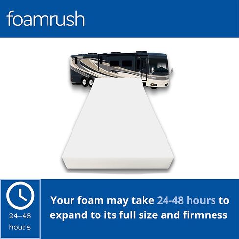 Foamrush 5 بوصة (48 "× 80") استبدال مراتب الرغوة عالية الكثافة ، شركة متوسطة ، دعم تخفيف الضغط ، شاحنة مقطورة العربة ، مصنوعة في الولايات المتحدة الأمريكية ، معتمد in Saudi Arabia